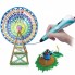 3D ручка для рисования UKC c LCD дисплеем и эко пластиком для 3Д рисования Pen 2 голубая