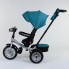 Детский велосипед трехколёсный с пультом Best Trike 9288 В - 1690 Синий от 1 до 4 лет с поворотным сиденьем складной руль надувные колеса русский 