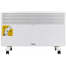 Конвектор электрический обогреватель Rotex RCH21-X 2000 Вт 20м2 2 степени нагрева терморегулятор защита от перегрева настенный/напольный белый х-образный