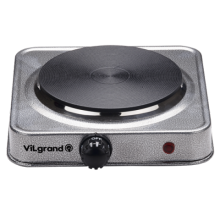 Настольная электроплита  VILGRAND VHP 151F чугунная 1 конфорка блин серая