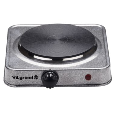 Настольная электроплита  VILGRAND VHP 151F чугунная 1 конфорка блин серая