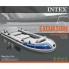 Пятиместная моторно-гребная надувная лодка пвх Intex 68325 Excursion 5 Set  (366*168*43) 600 кг с веслами насосом держателем для удочек рыбалка катание