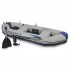 Трехместная моторно-гребная надувная лодка профессиональная Intex 68373 Mariner 3 Set  (297*127*46) с веслами насосом держателем для удочек слань