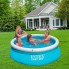 Детский семейный надувной наливной бассейн (183*51) Easy Set Intex 28101 с ручным насосом 880 л круглый