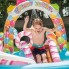 Детский игровой водный надувной центр бассейн с горкой и фонтаном Intex Сладости 57149 (295*191*130 см) от 3 лет 206 л  шарики развивающий