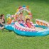 Детский игровой водный надувной центр бассейн с горкой и фонтаном Intex Сладости 57149 (295*191*130 см) от 3 лет 206 л  шарики развивающий