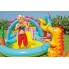 Детский игровой водный надувной бассейн горка Intex Планета динозавров 57135 (333*229*112 см) от 2 лет 290 л фонтан шарики кольца развивающий
