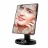 Зеркало косметическое настольное с LED подсветкой Large LED Mirror 22 светодиода для макияжа Черное