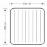 Надувной двухместный матрас кровать Intex Classic Downy Airbed Dura-Beam 64765-2 (152х203x25) с ручным насосом и 2 подушками синий Fiber Tech