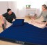 Надувной двухместный матрас кровать Intex Classic Downy Airbed Dura-Beam 64765-2 (152х203x25) с ручным насосом и 2 подушками синий Fiber Tech