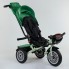Детский велосипед трехколёсный с пультом Best Trike 9288 В - 7215 Зеленый от 1 до 4 лет с поворотным сиденьем складной руль надувные колеса русский 