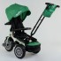 Детский велосипед трехколёсный с пультом Best Trike 9288 В - 7215 Зеленый от 1 до 4 лет с поворотным сиденьем складной руль надувные колеса русский 