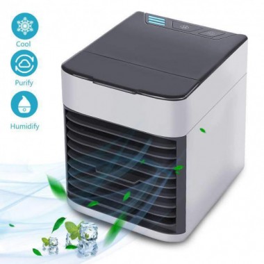 Мобильный мини - кондиционер увлажнитель очиститель воздуха 3 в 1 Arctic Air Ultra 2x 3 режима фильтр направление потока ночник портативный 