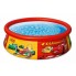 Детский семейный надувной наливной бассейн (183*51) Easy Set Intex 28103 с ручным насосом 880 л круглый машинки яркий