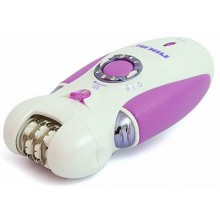 Эпилятор женский 3 в 1 пинцетный беспроводной Nikai 7698 Violet 2 скорости автономность 40 мин подсветка