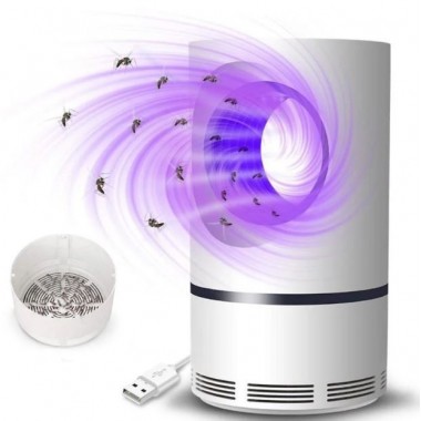Уничтожитель комаров летающих насекомых ультразвуковая лампа приманка Mosquito Killer Jun Bo JB-666  УФ ловушка безопасная бытовая инсектицидная