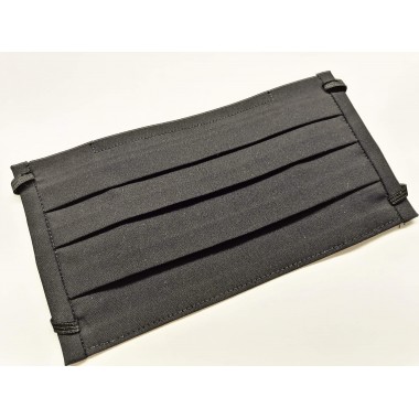 Защитная маска многоразовая EcoStayle_G 9,2*18 см хлопковая двухслойная черная