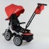 Детский велосипед трехколёсный с пультом Best Trike 9288 В - 3696 от 1 до 4 лет с поворотным сиденьем складной руль надувные колеса русский Красный