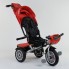 Детский велосипед трехколёсный с пультом Best Trike 9288 В - 3696 от 1 до 4 лет с поворотным сиденьем складной руль надувные колеса русский Красный