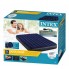 Надувной двухместный матрас кровать Intex Classic Downy Airbed Dura-Beam 64765-2 (152х203x25) с ручным насосом и 2 подушками синий Fiber Tech