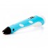 3D ручка для рисования UKC c LCD дисплеем и эко пластиком для 3Д рисования Pen 2 голубая
