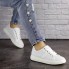 Женские кроссовки с перфорацией Shoes Jenna  36 (23 см) 1635 белые экокожа 