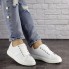 Женские кроссовки с перфорацией Shoes Jenna  36 (23 см) 1635 белые экокожа 