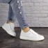 Женские кроссовки с перфорацией Shoes Jenna  36 (23 см) 1635 белые экокожа 