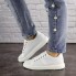 Женские кроссовки с перфорацией Shoes Jenna  36 (23 см) 1635 белые экокожа 