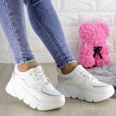 Женские кроссовки Shoes Yedi 36 (23 см) 1377 белые