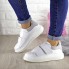 Женские кроссовки Shoes Keeks 36 (23 см) 1456 белые