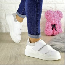 Женские кроссовки Shoes Keeks 36 (23 см) 1456 белые
