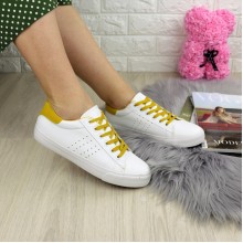  Женские кроссовки Shoes Karol 37 (24 см) 1223 белые