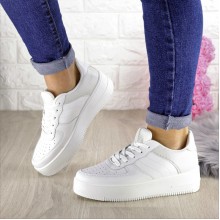 Женские кроссовки Shoes Bacon 38 (24 см) 1438 белые