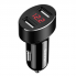 Автомобильное зарядное устройство с LCD -дисплеем Usams US-CC045 C1 2.1A Dual USB Digital Display Black универсальное