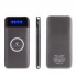 Беспроводной УМБ Power Bank UKC 27800mAh зарядка аккумулятор повербанк черный