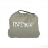 Надувной одноместный матрас кровать со встроенным насосом и подголовником Intex Twin Pillow Rest Classic Bed 64146  99х191х25 см велюр