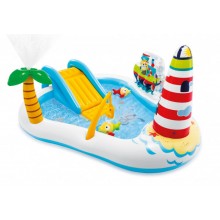 Детский игровой водный надувной бассейн горка Intex Веселая рыбалка 57162 (218*188*99 см) от 3 лет 182 л фонтан развивающий шарики удочка рыбки цветной Детский игровой водный надувной бассейн горка Intex Веселая рыбалка 57162 (218*188*99 см) от 3 лет 182 л фонтан развивающий шарики удочка рыбки цветной