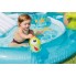 Детский игровой водный надувной центр бассейн с горкой Intex Крокодил 57165 (201*170*84 см) от 2 лет 160 л фонтан развивающий цветной 