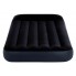 Надувной одноместный матрас кровать со встроенным насосом и подголовником Intex Twin Pillow Rest Classic Bed 64146  99х191х25 см велюр