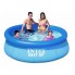 Семейный надувной наливной бассейн (244*76) Easy Set Intex 28110 с ручным насосом 2419 л круглый