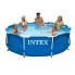 Каркасный семейный круглый бассейн (305*76 см) Intex с фильтр-насосом 2006k/ч тентом подстилкой 28200-4  New сборный открытый