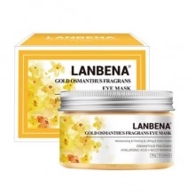 Патчи для глаз с гиалуроновой кислотой и маслом османтуса душистого Lanbena Gold Osmanthus Fragrans Eye Mask 50 шт Патчи для глаз с гиалуроновой кислотой и маслом османтуса душистого Lanbena Gold Osmanthus Fragrans Eye Mask 50 шт