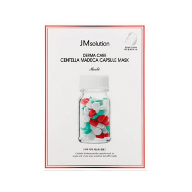 Успокаивающая целлюлозная маска с центеллой азиатской JMsolution Derma Care Centella Madeca Capsule Mask 30 мл