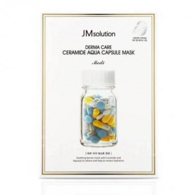 Восстанавливающая целлюлозная маска для лица JMsolution Derma Care Ceramide Aqua Capsule Mask с керамидами 30 мл
