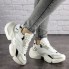 Женские кроссовки Shoes Archy 37 (23 см) 1698 белые с серым экокожа