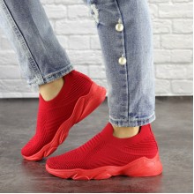 Женские кроссовки Shoes Nutella 37 (24 см) 1477 красные сетка