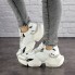 Женские кроссовки Shoes Archy 37 (23 см) 1698 белые с серым экокожа