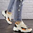 Женские кроссовки Shoes Bailey 36 (22,5 см) 1576 бежевые с оранжево - черными вставками