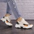 Женские кроссовки Shoes Bailey 36 (22,5 см) 1576 бежевые с оранжево - черными вставками